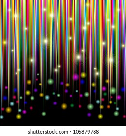 Colors and Glitter Stripes Abstract Pattern