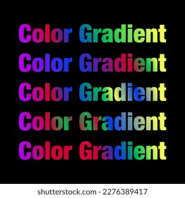 Colors Gradient with green violet. Colors gradients.