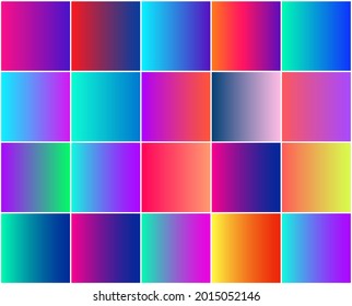 colores gradiente conjunto ilustraciones vectoriales