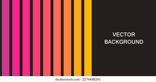 Banner de fondo de bandas degradadas de colores. Ilustración vectorial.