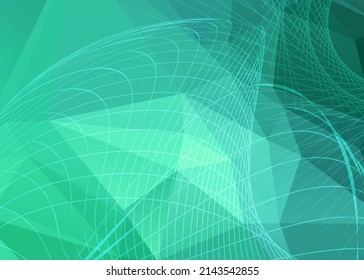Colores fondo de plantilla horizontal con gradiente luminoso bellas líneas onduladas para afiche de temas brillantes, banner de negocios digital, invitación oficial, portada de página y folleto. Vector EPS10