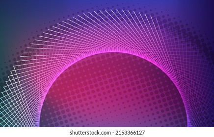 Colores fondo de plantilla horizontal con gradiente luminoso bellas líneas onduladas para afiche de temas brillantes, banner de negocios digital, invitación oficial, portada de página y folleto. Vector EPS10