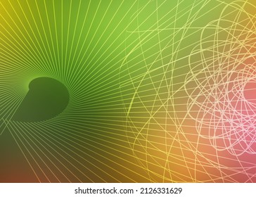 Colors horizontal template background with light gradient beautiful wavy lines and circle for glowing-theme poster, digital business banner, official invitation, page cover and brochure. EPS10 vector