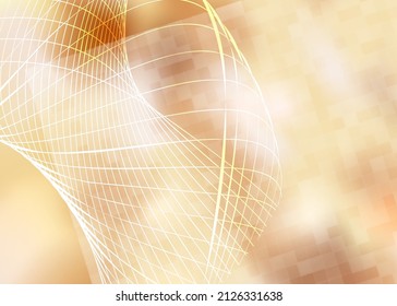 Colors horizontal template background with light gradient beautiful wavy lines and circle for glowing-theme poster, digital business banner, official invitation, page cover and brochure. EPS10 vector