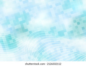 Colors horizontal template background with light gradient beautiful wavy lines and circle for glowing-theme poster, digital business banner, official invitation, page cover and brochure. EPS10 vector