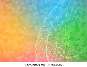 Colors horizontal template background with light gradient beautiful wavy lines and circle for glowing-theme poster, digital business banner, official invitation, page cover and brochure. EPS10 vector