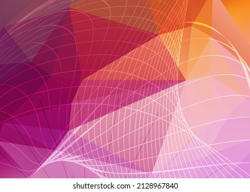 Colors horizontal template background with light gradient beautiful wavy lines and circle for glowing-theme poster, digital business banner, official invitation, page cover and brochure. EPS10 vector