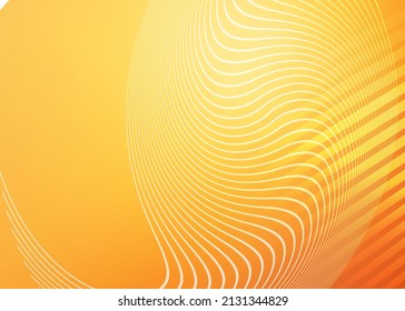 Colors horizontal template background with light gradient beautiful wavy lines and circle for glowing-theme poster, digital business banner, official invitation, page cover and brochure. EPS10 vector