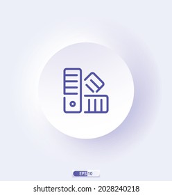 colors icon. Painting icon minimal icons design, Flat style vector illustration isolated in white background