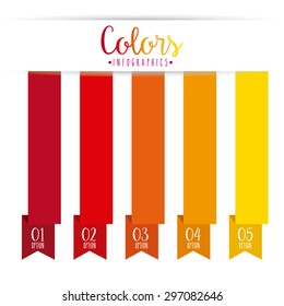 colors infographics design, vector illustration eps10 graphic 