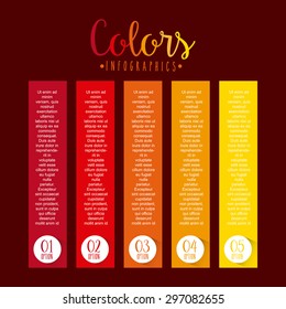 colors infographics design, vector illustration eps10 graphic 