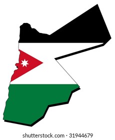 colors of Kingdom of Jordan