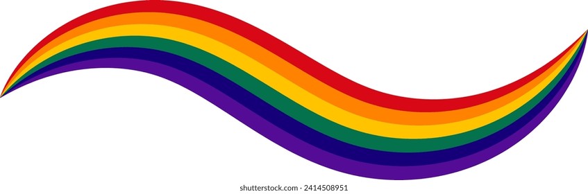 Colors of the LGBT community. Color wave.