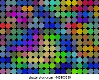 Colors low poly circle style vector mosaic background