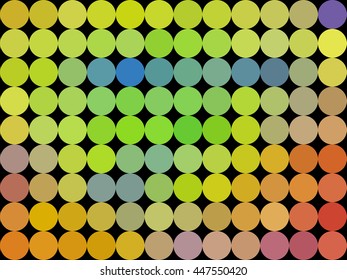 Colors low poly circle style vector mosaic background