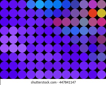 Colors low poly circle style vector mosaic background