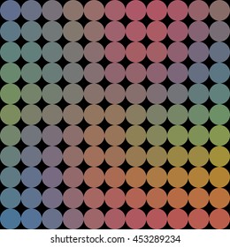Colors low poly circle style vector mosaic background