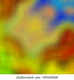 Colors low poly hexagon style vector mosaic background