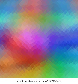 Colors low poly triangle style vector mosaic background