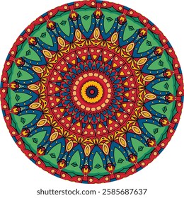 Colors of a Mesmerizing Mandala Design