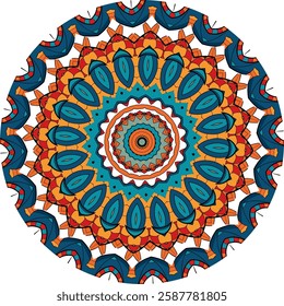 Colors of a Mesmerizing Mandala Design