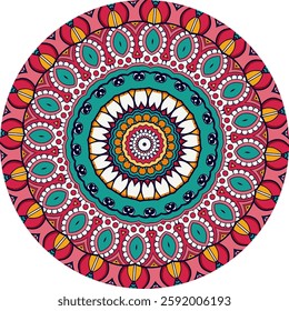 Colors of a Mesmerizing Mandala Design