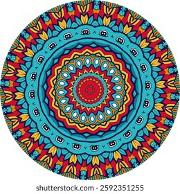 Colors of a Mesmerizing Mandala Design