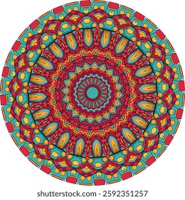 Colors of a Mesmerizing Mandala Design