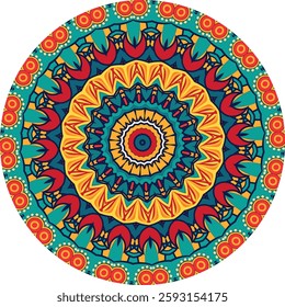 Colors of a Mesmerizing Mandala Design