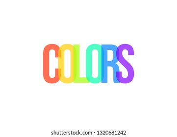Colors Minimal Typography