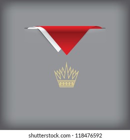 The colors of the national flag of Bahrain. Vector illustration.