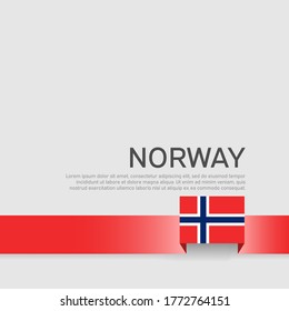 Colores de la bandera de noruega sobre un fondo blanco. Fondo de la bandera de Noruega. Folleto de negocios. Cartel patriótico del estado noruego, portada. Afiche nacional. Diseño plano vectorial