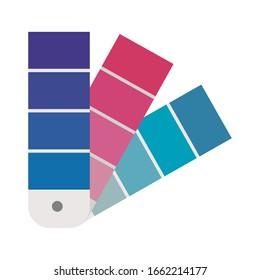 colors palette designer flat style icon vector illustration design