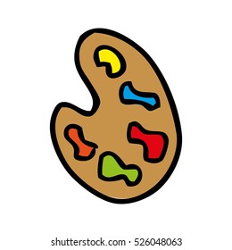 colors pallete isolated icon vector illustration design