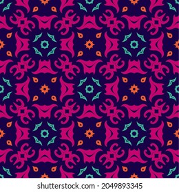 Fondo de ornamento del patrón de colores. Etnia sin fisuras lista para imprimir