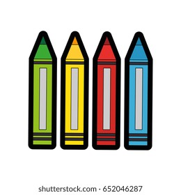 colors pencils icon 