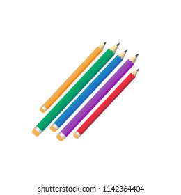 colors pens vector icon icon for app and website, training symbols