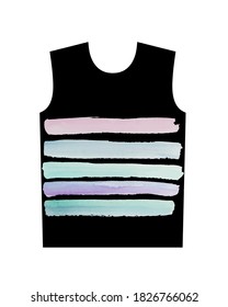 colors print for t-shirt graphic vector