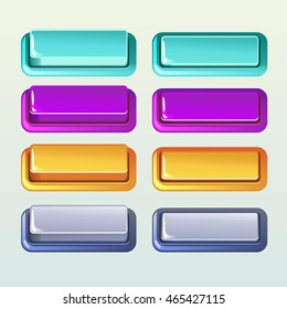 Colors Push Buttons Game Web Design Stock Vector (Royalty Free ...