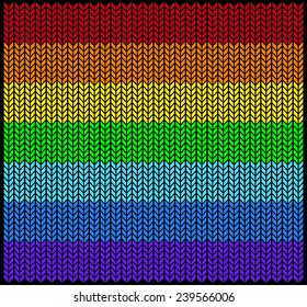 colors of the rainbow with wool texture