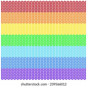 colors of the rainbow with wool texture