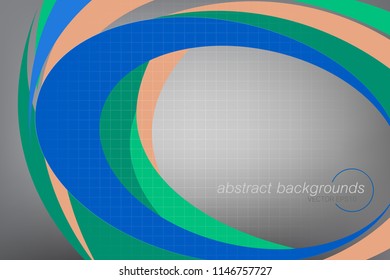 Colors swirling shapes scene vector abstract wallpaper backgrounds
