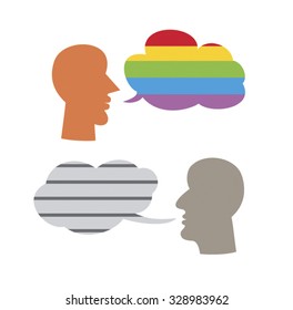 Colors versus gray