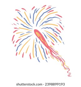Coloruful Firework Explosion Variant Six ,good for graphic designs resources.