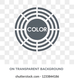 Colory theory icon. Trendy flat vector Colory theory icon on transparent background from Technology collection. 