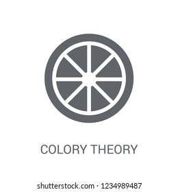 Colory theory icon. Trendy Colory theory logo concept on white background from Technology collection. Suitable for use on web apps, mobile apps and print media.