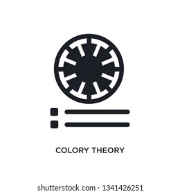 colory theory isolated icon. simple element illustration from technology concept icons. colory theory editable logo sign symbol design on white background. can be use for web and mobile