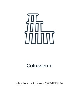 Colosseum concept line icon. Linear Colosseum concept outline symbol design. This simple element illustration can be used for web and mobile UI/UX.