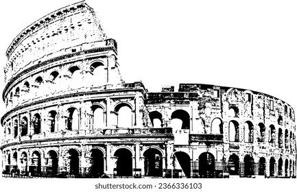 Colosseum: high quality vector format historical image.