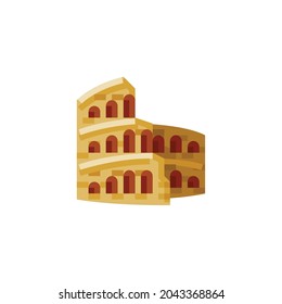 Colosseum Icon Isolated On White Background